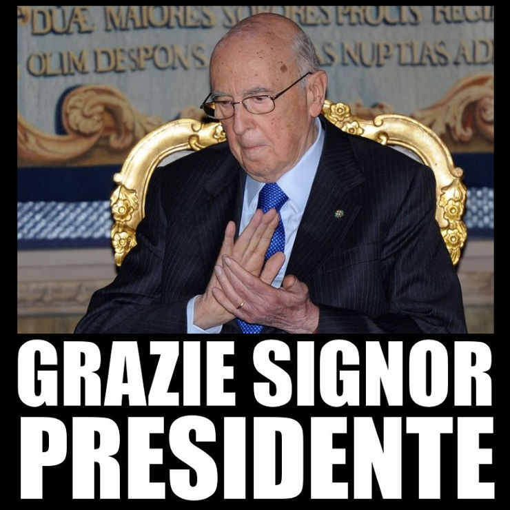 GRAZIE SIGNOR PRESIDENTE